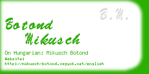 botond mikusch business card